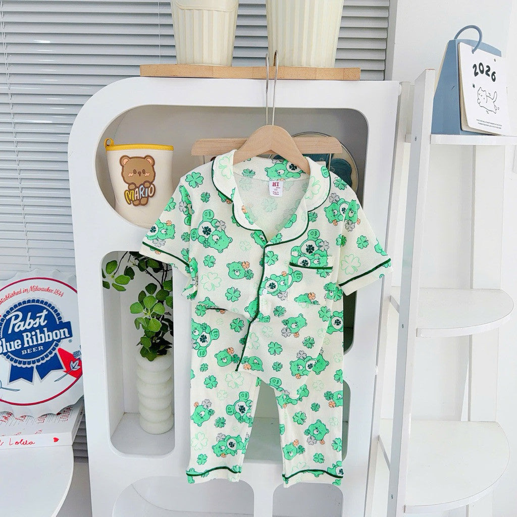 Cotton Terno Polo and pajama sleepwear set for 6-10 years old II