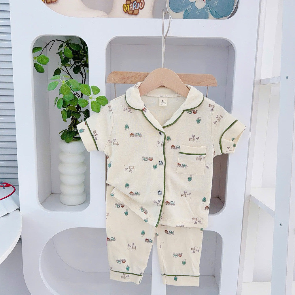 Cotton Terno Polo and pajama set for 1-5 years old