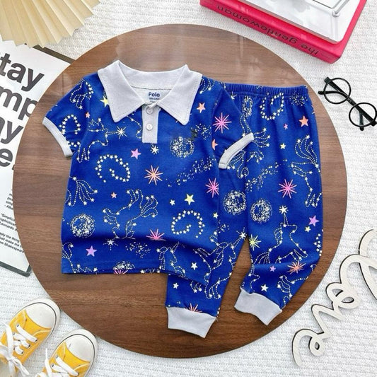 OOTD Cotton terno polo and pajama set for 1-6 years old