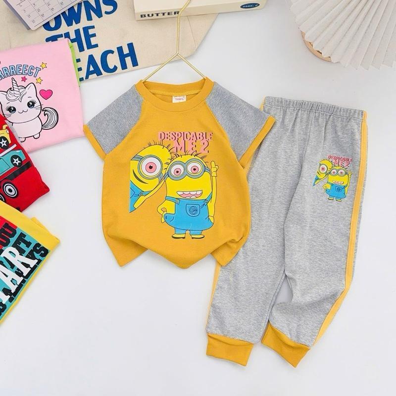 Colored T-Shirt & Jogger Set for 1-10 Years Old II