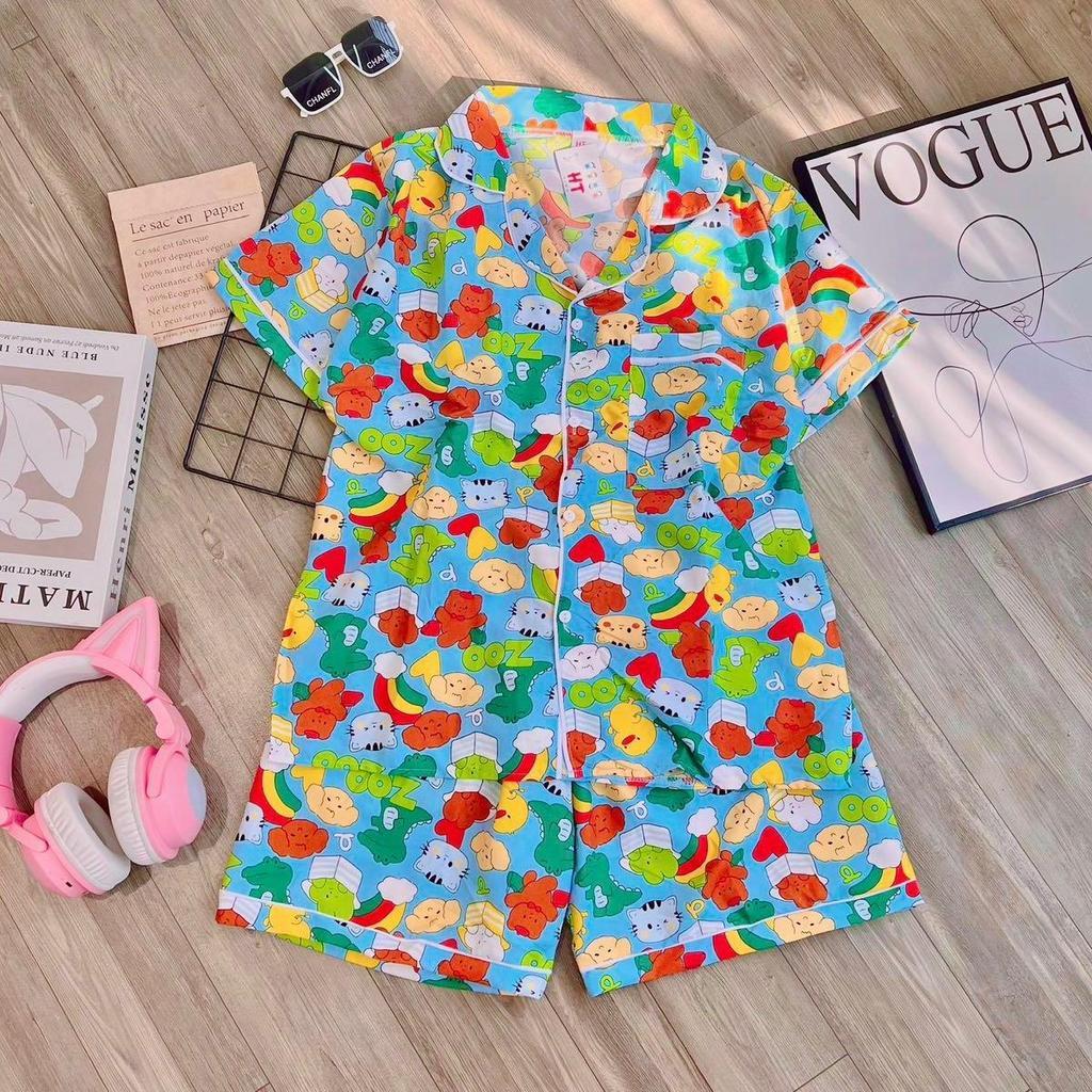 HT Adult Terno Polo and Shorts Sleepwear Set