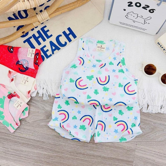 Cotton Terno Sando and Shorts set for 1-5 years old II