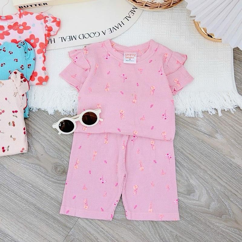 Cotton Ruffles T-Shirt & Shorts Set for 1-5 years old