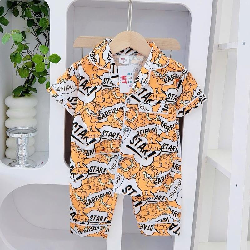 1-10 years old HT Terno Polo and Pajama sleepwear set for kids