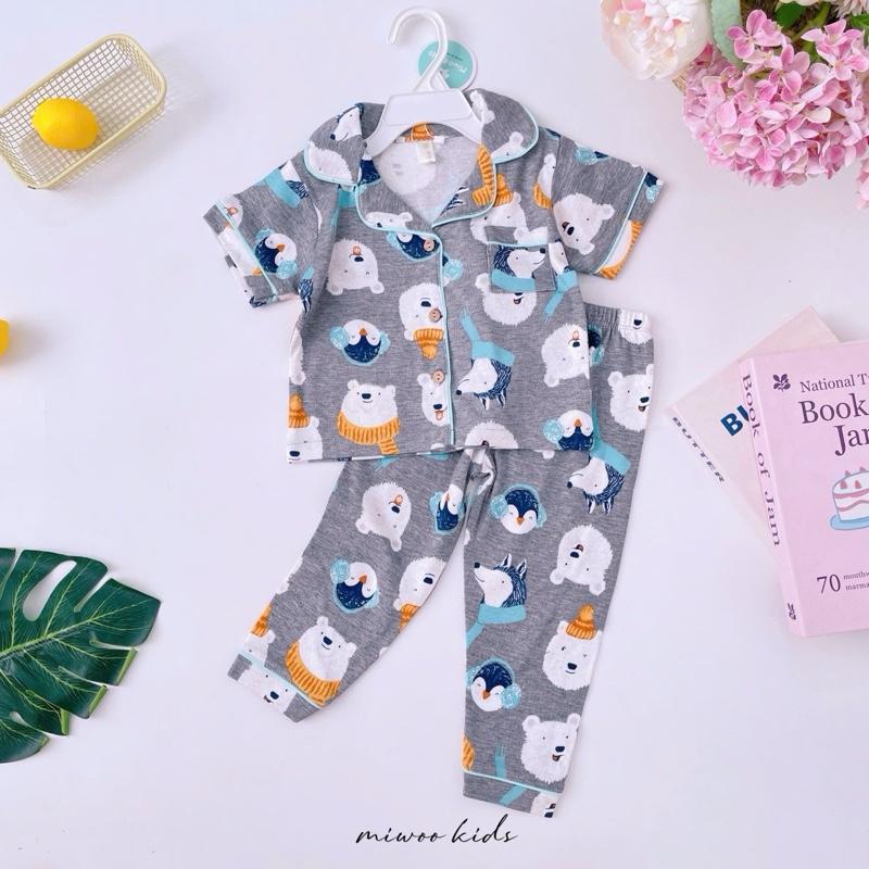 Miwoo Cotton Terno Polo and Pajama Sleepwear set for 1-5 y/o