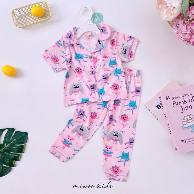 Miwoo Cotton Terno Polo and Pajama Sleepwear set for 1-5 y/o