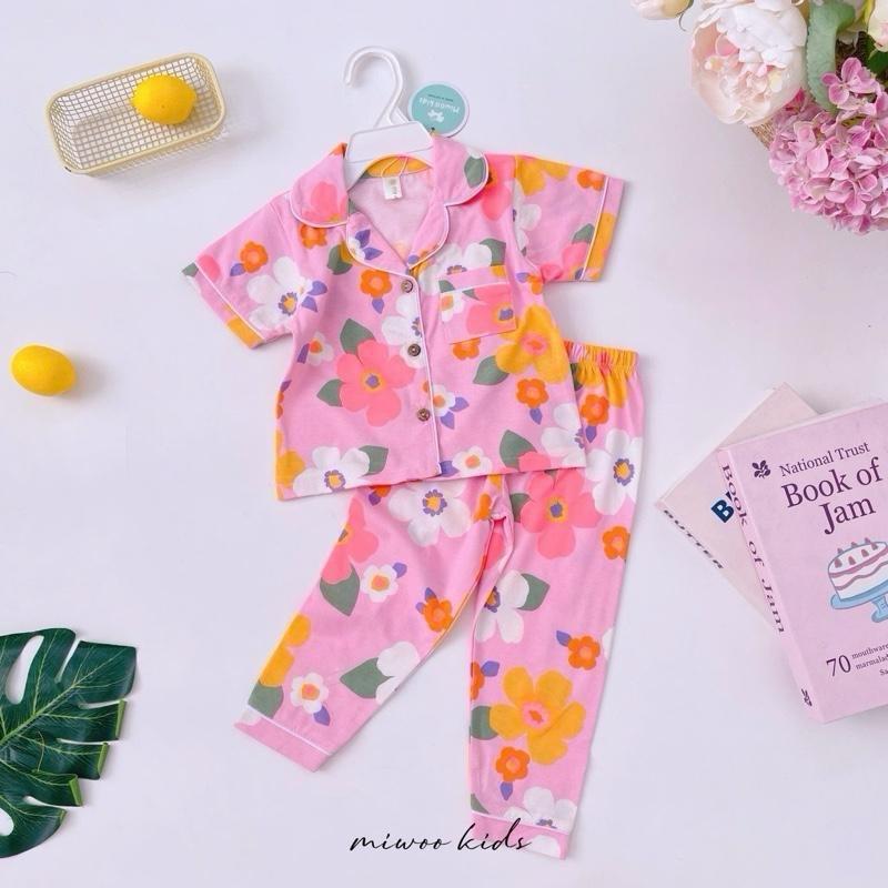 Miwoo Cotton Terno Polo and Pajama Sleepwear set for 1-5 y/o