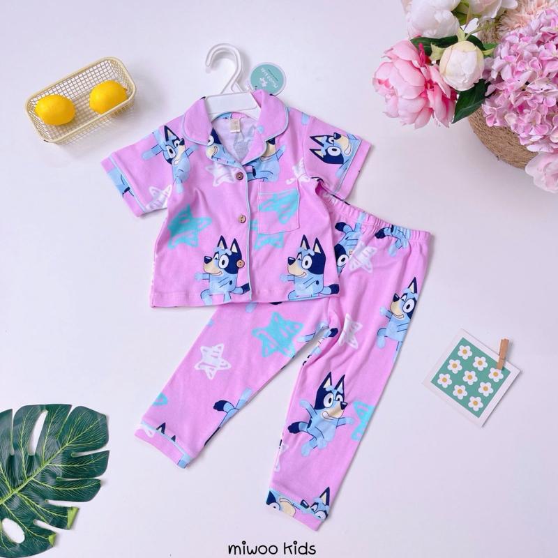 Miwoo Cotton Terno Polo and Pajama Sleepwear set for 1-5 y/o