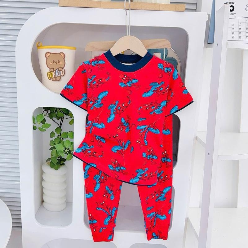 Big size 6-10 years old cotton terno Tshirt ang pajama sleepwear set for kids