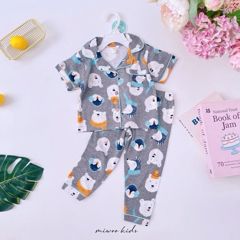 Miwoo Cotton Terno Polo and Pajama Sleepwear set for 1-5 y/o