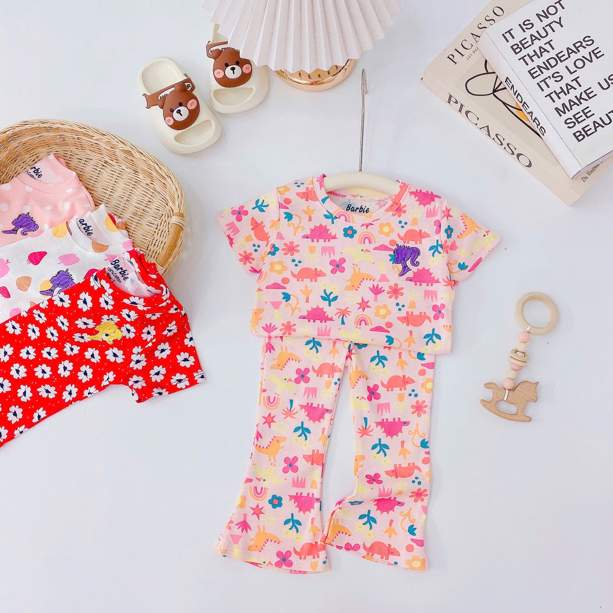 Jumping Beans Polo & Pajama Sleepwear Set