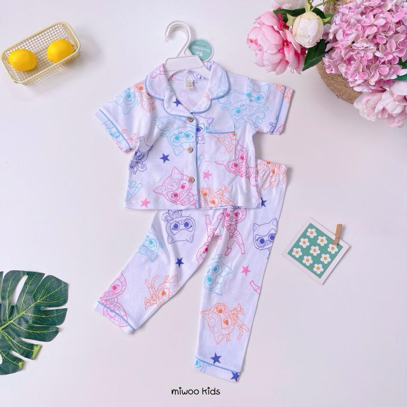 Miwoo Cotton Terno Polo and Pajama Sleepwear set for 1-5 y/o