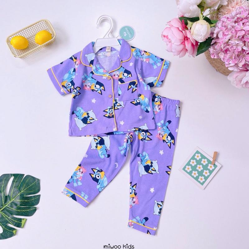 Miwoo Cotton Terno Polo and Pajama Sleepwear set for 1-5 y/o