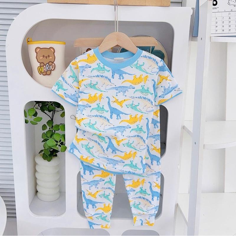 Big size 6-10 years old cotton terno Tshirt ang pajama sleepwear set for kids