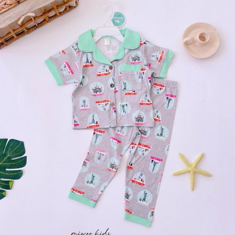 Miwoo Cotton Terno Polo and Pajama Sleepwear set for 1-5 y/o