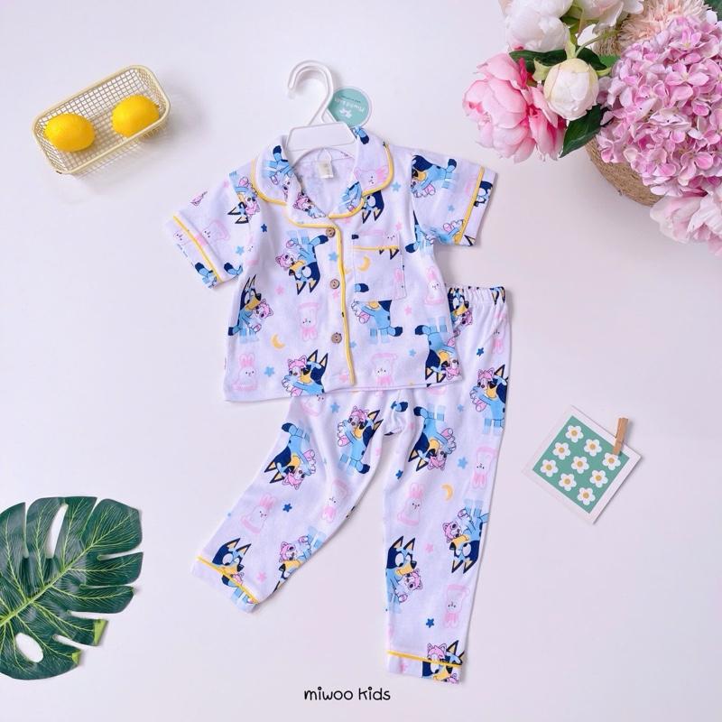Miwoo Cotton Terno Polo and Pajama Sleepwear set for 1-5 y/o