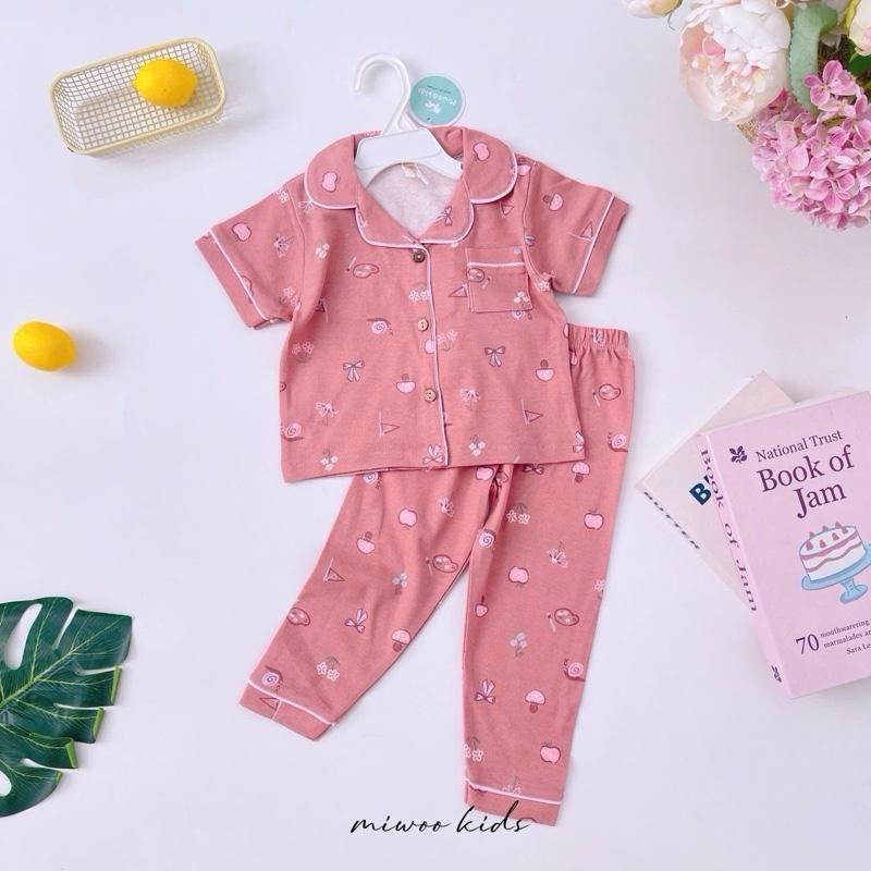 Miwoo Cotton Terno Polo and Pajama Sleepwear set for 1-5 y/o