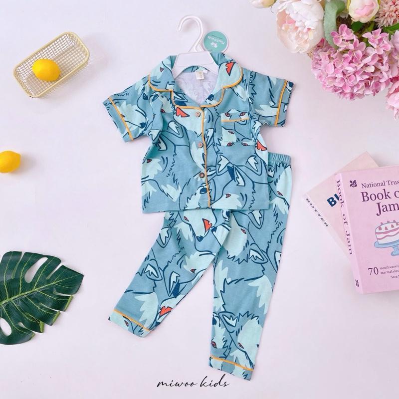 Miwoo Cotton Terno Polo and Pajama Sleepwear set for 1-5 y/o