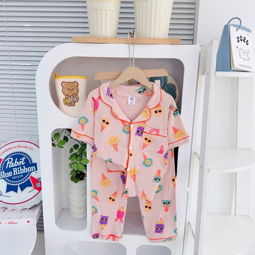 Cotton Terno Polo and pajama sleepwear set for 6-10 years old II