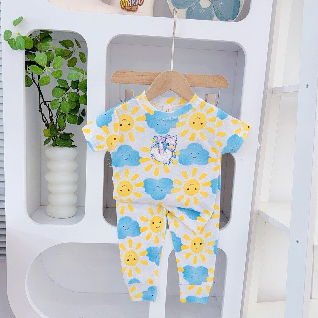 Cotton Terno T-shirt and Pajama sleepwear set for 1-5 years old
