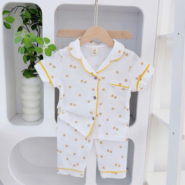 Cotton Terno Polo and pajama set for 1-5 years old