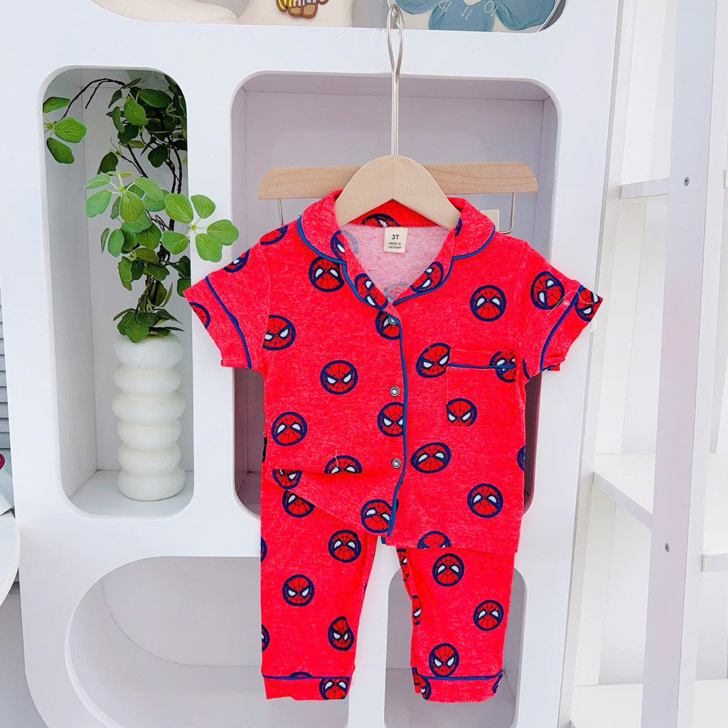 1-5 years old Cotton Terno Polo and Pajama Sleepwear set for kids II