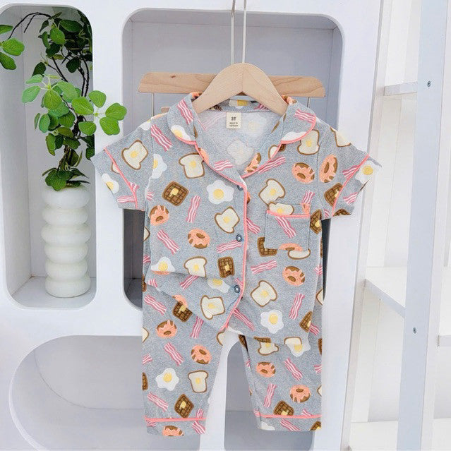 Cotton Terno Polo and pajama set for 1-5 years old