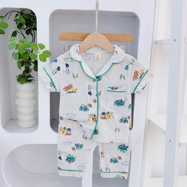 Cotton Terno Polo and pajama set for 1-5 years old