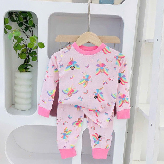 Cotton terno longsleeves polo and pajama sleepwear set for 1-5 years old
