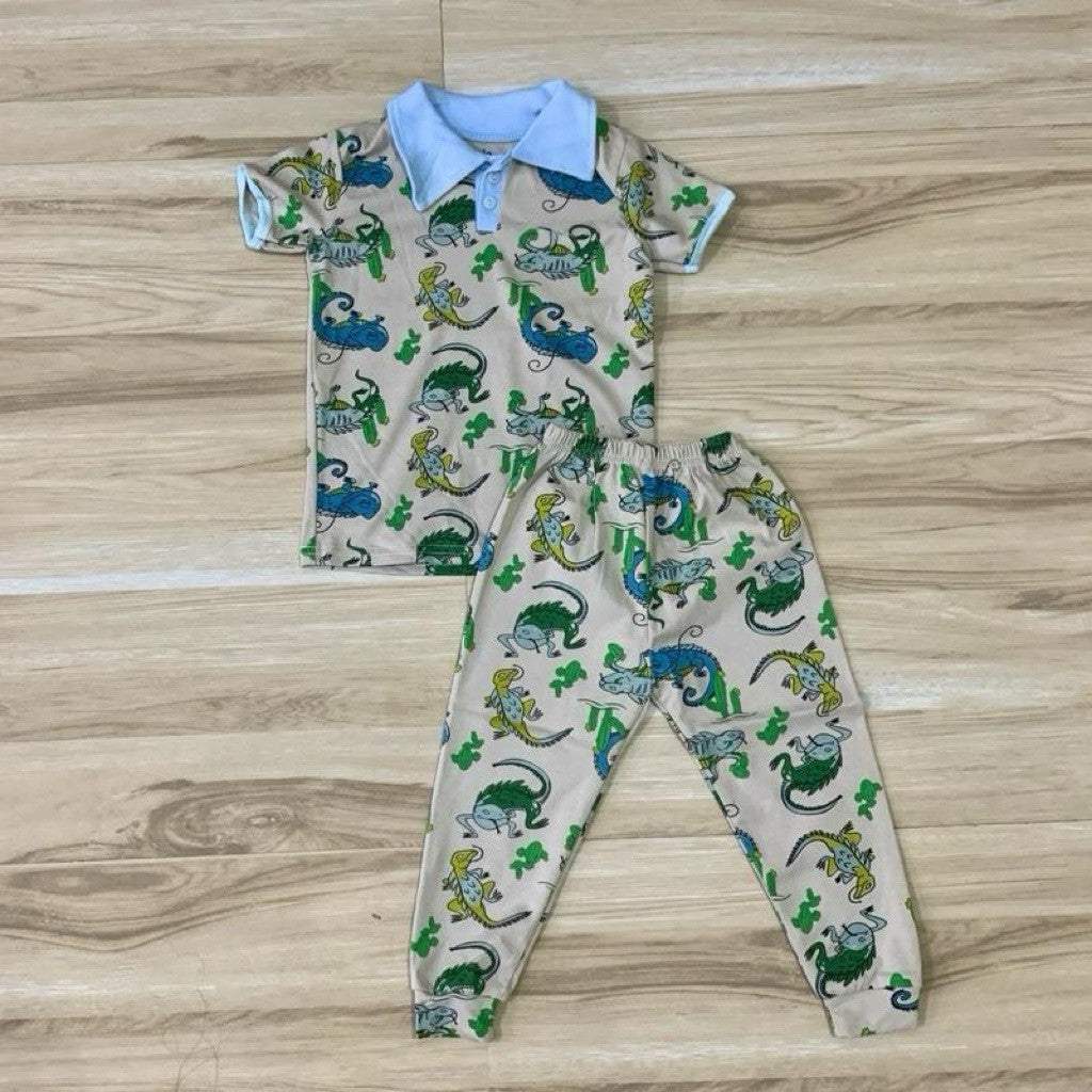 OOTD Cotton terno polo and pajama set for 1-6 years old