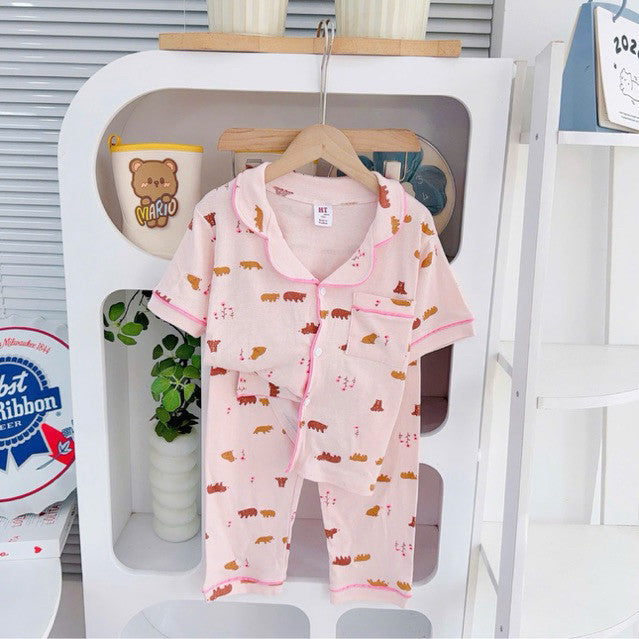 Cotton Terno Polo and pajama sleepwear set for 6-10 years old II
