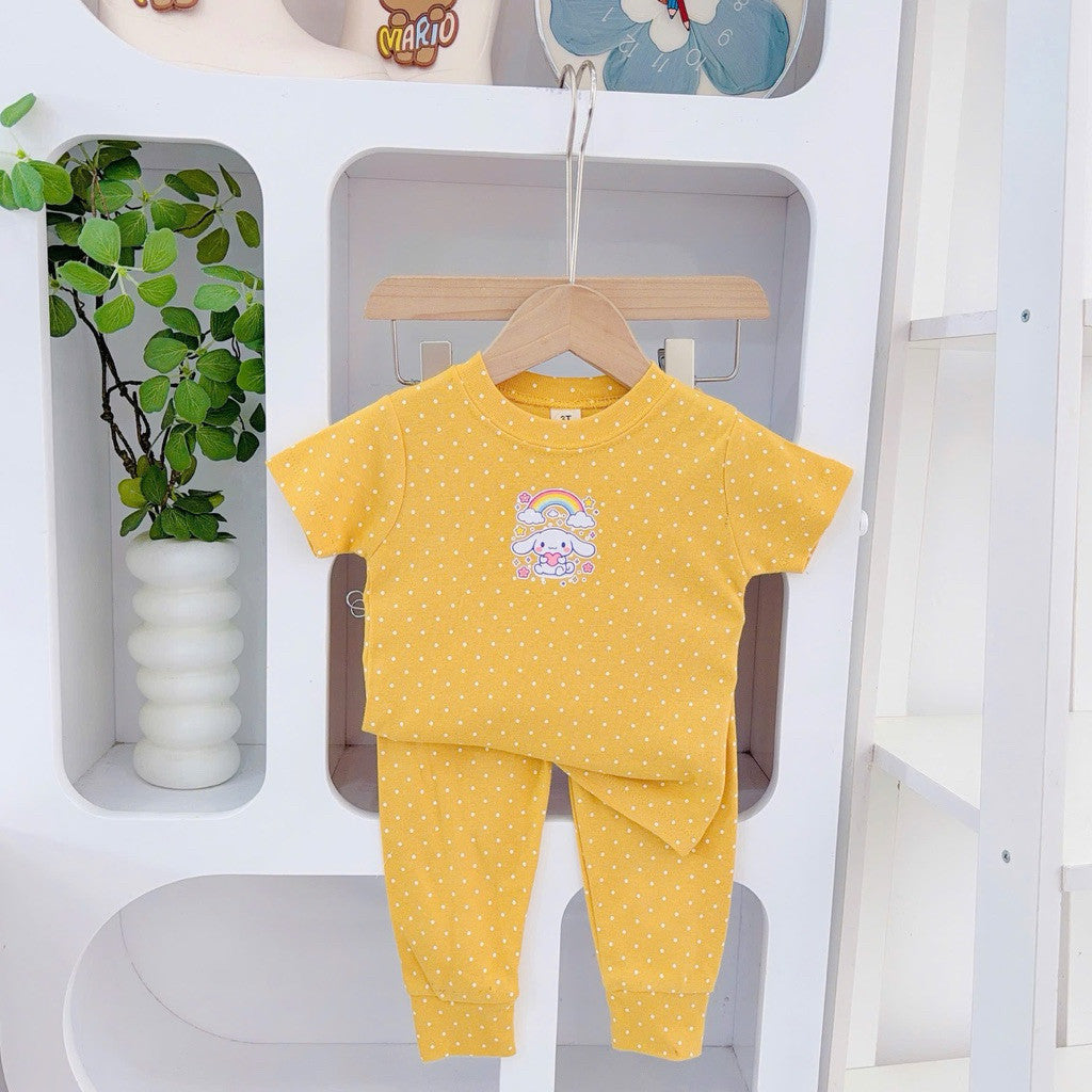 Cotton Terno T-shirt and Pajama sleepwear set for 1-5 years old