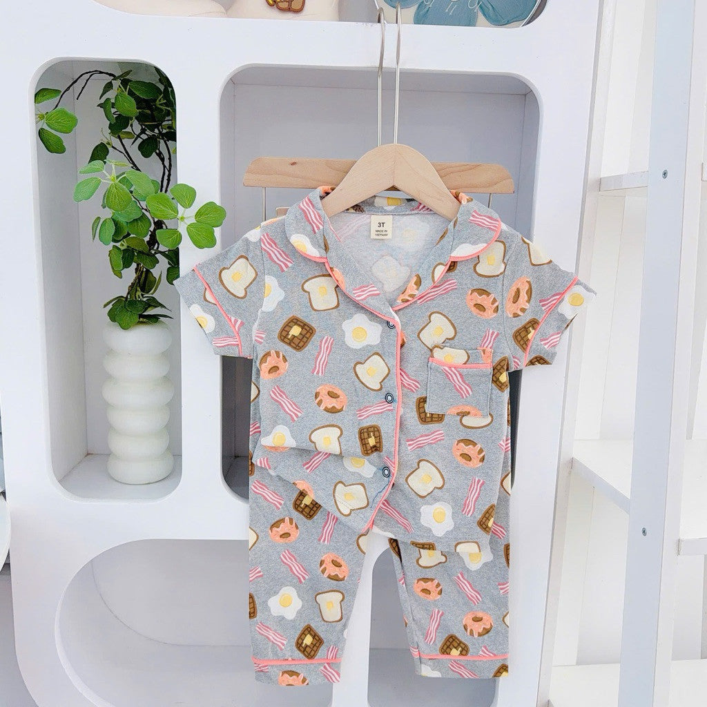 Cotton Terno Polo and pajama set for 1-5 years old