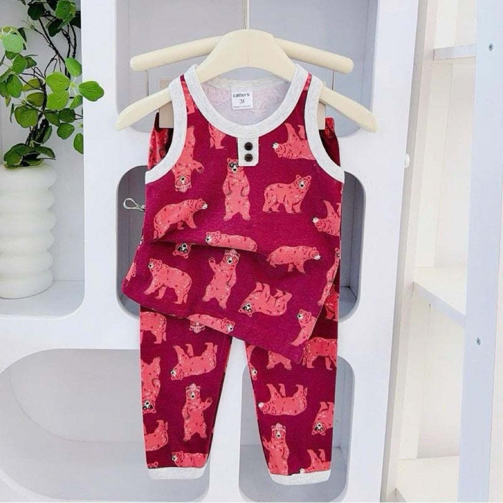 Cotton Terno Sando and Pajama sleepwear set for 1-5 years old