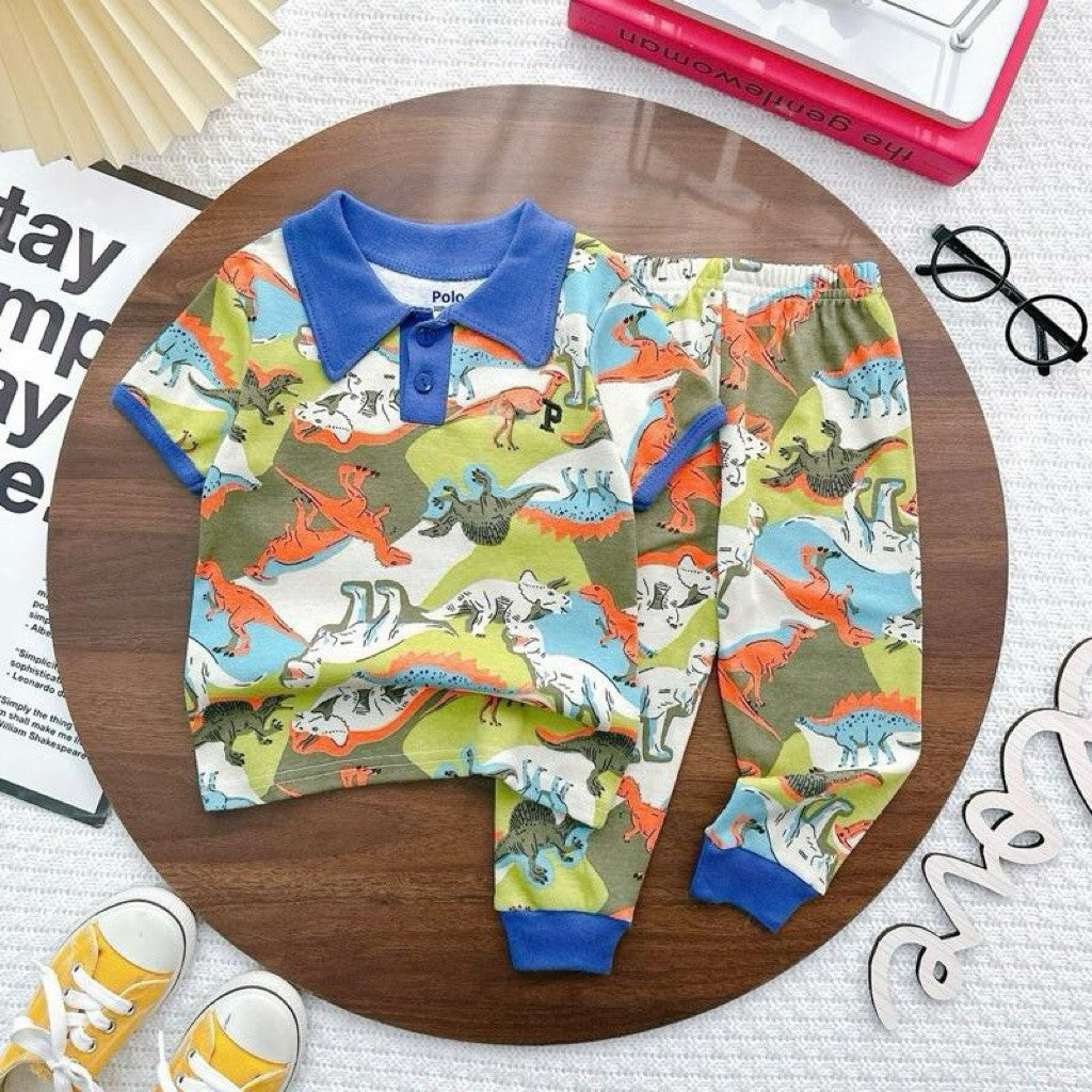 OOTD Cotton terno polo and pajama set for 1-6 years old