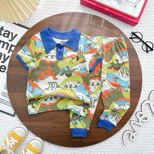 OOTD Cotton terno polo and pajama set for 1-6 years old