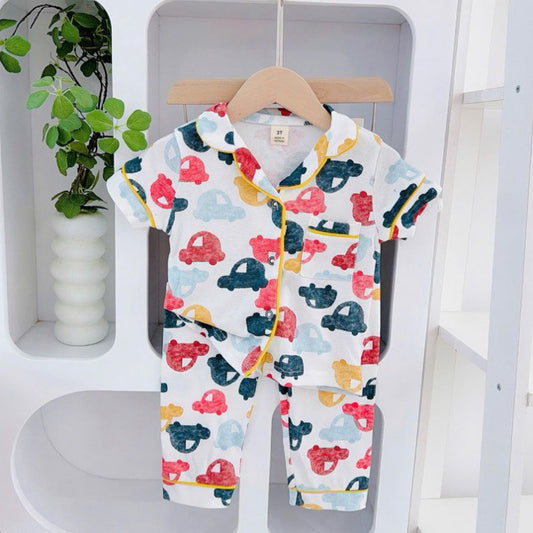 Cotton Terno Polo and pajama set for 1-5 years old