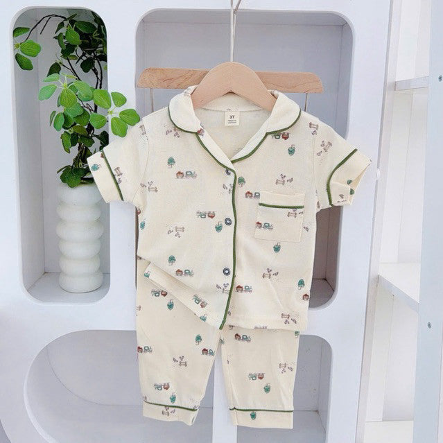 Cotton Terno Polo and pajama set for 1-5 years old
