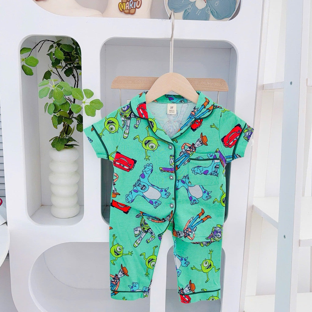 Cotton Terno Polo and pajama set for 1-5 years old