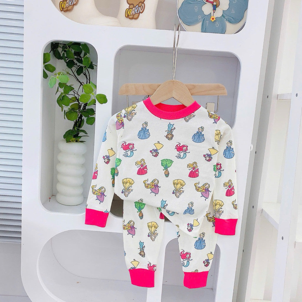 Cotton terno longsleeves polo and pajama sleepwear set for 1-5 years old