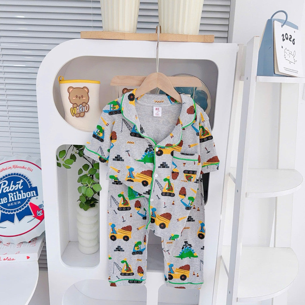 Cotton Terno Polo and pajama sleepwear set for 6-10 years old