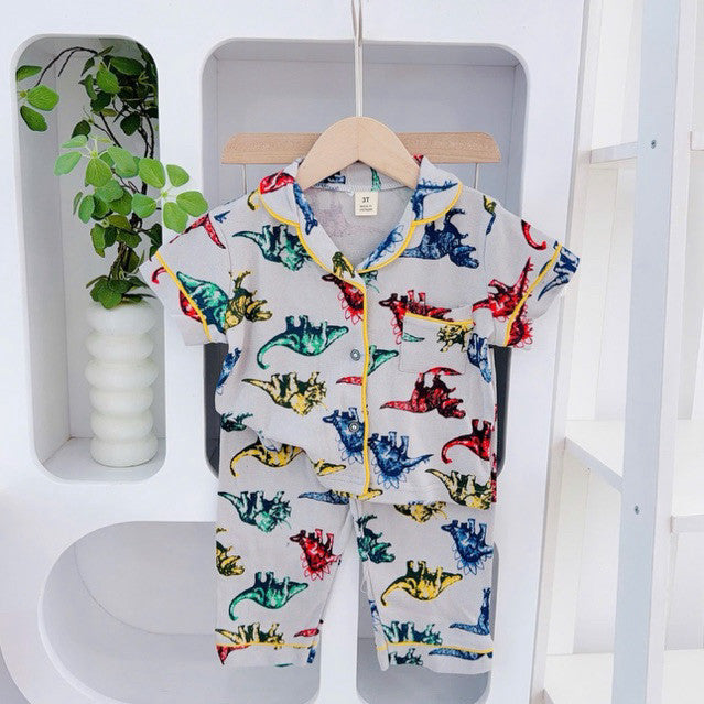 1-5 years old Cotton Terno Polo and Pajama Sleepwear set for kids II