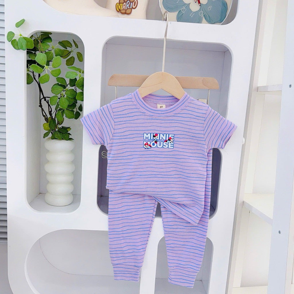 Cotton Terno T-shirt and Pajama sleepwear set for 1-5 years old