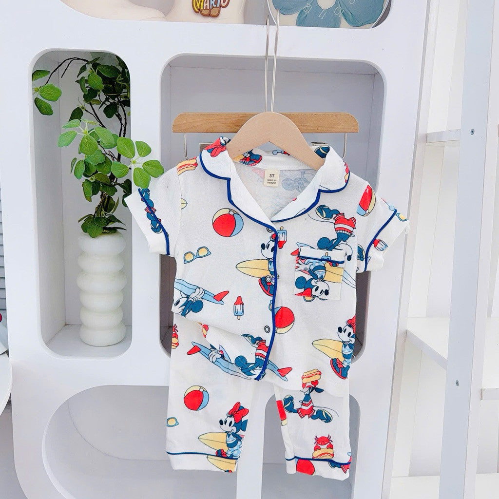 Cotton Terno Polo and pajama set for 1-5 years old