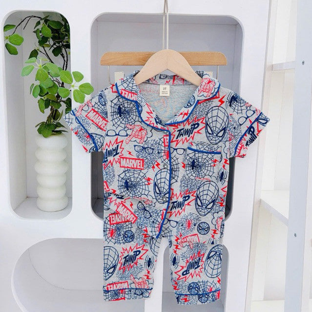 1-5 years old Cotton Terno Polo and Pajama Sleepwear set for kids II