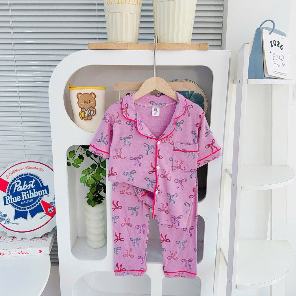 Cotton Terno Polo and pajama sleepwear set for 6-10 years old II