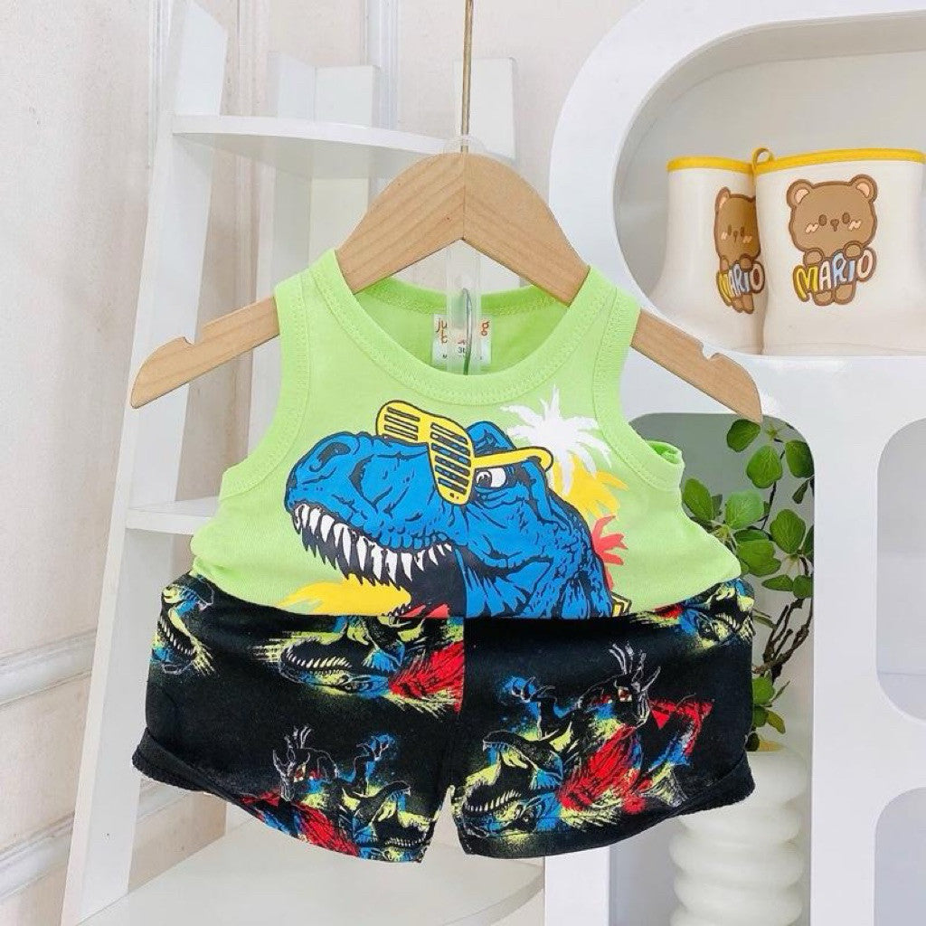 Cotton Terno Sando and Shorts set for 1-5 years old