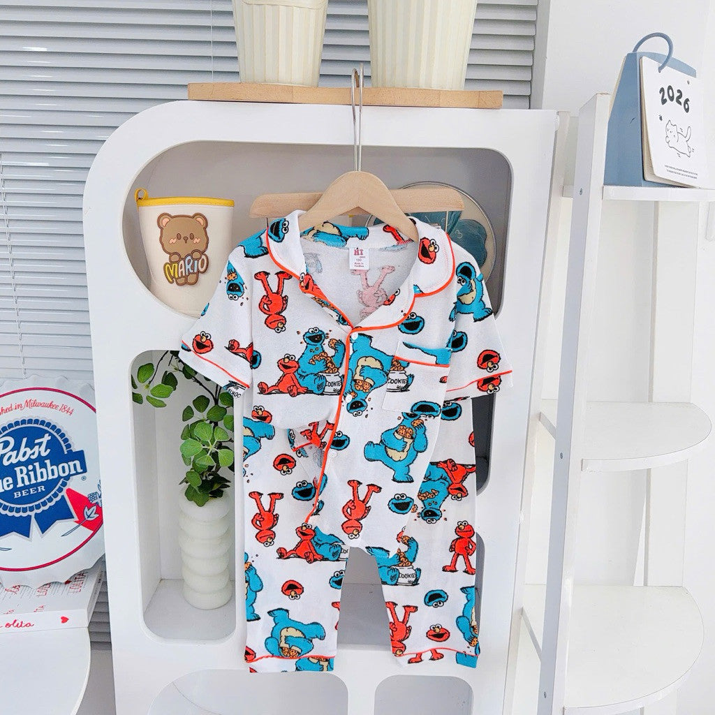 Cotton Terno Polo and pajama sleepwear set for 6-10 years old