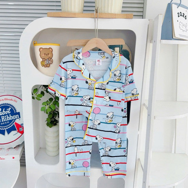 Cotton Terno Polo and pajama sleepwear set for 6-10 years old