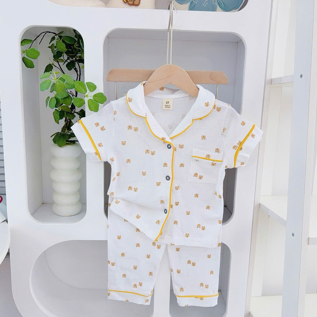 Cotton Terno Polo and pajama set for 1-5 years old